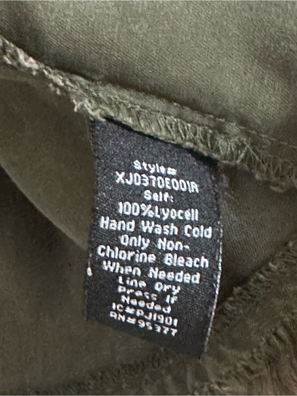 Sanctuary Utility Jacket M Army Green Frayed Hem Lyocell Military Lightweight - Picture 9 of 10